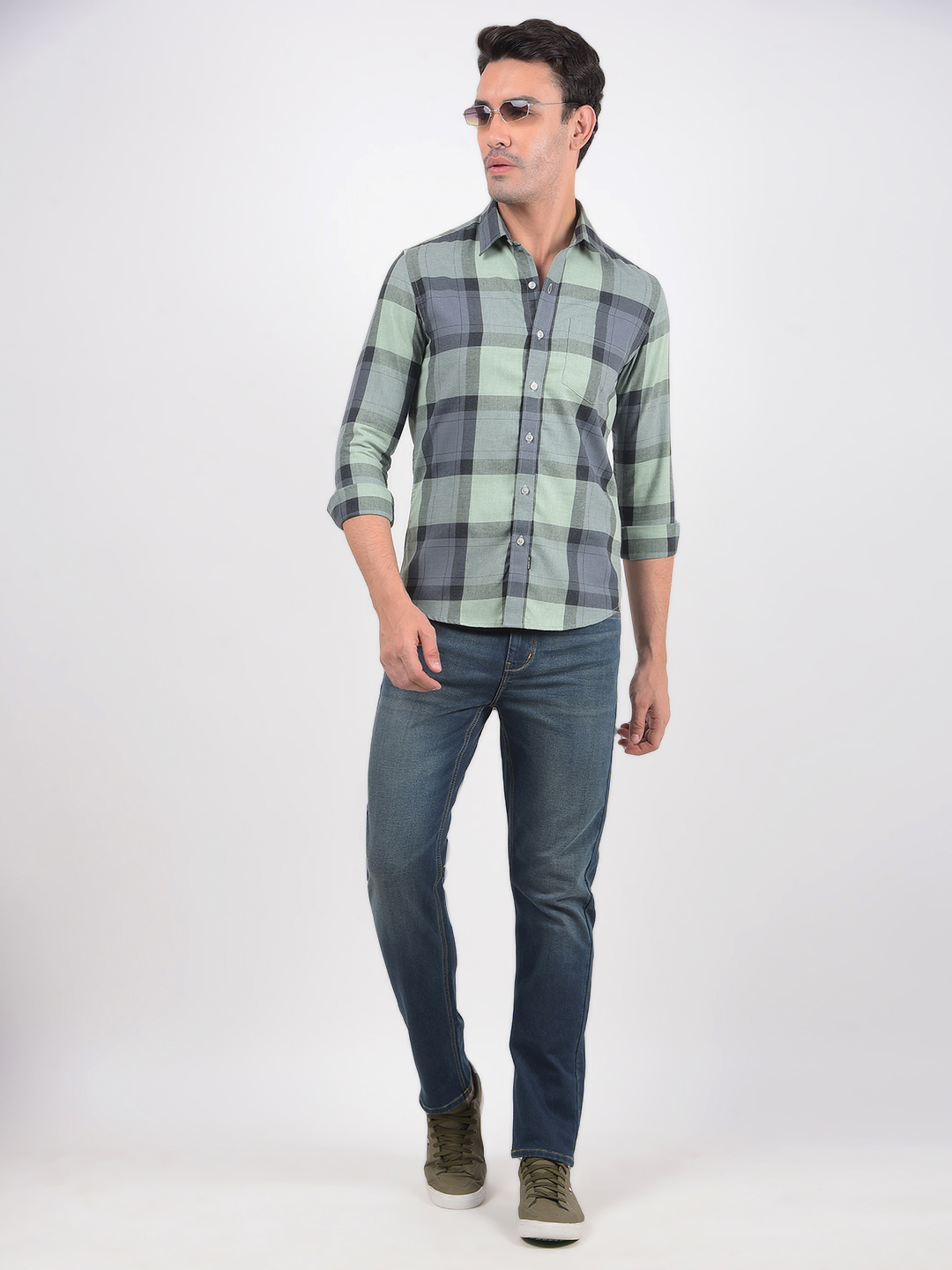 Numero Uno Men Solid Blue Jeans